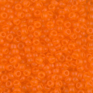 Miyuki rocailles Perlen 8/0 - Matte transparent orange 8-138F